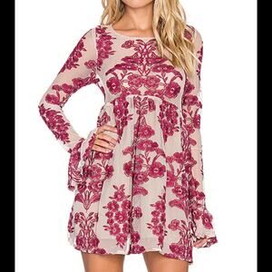 For Love & Lemons Temecula Long Sleeve Mini Dress